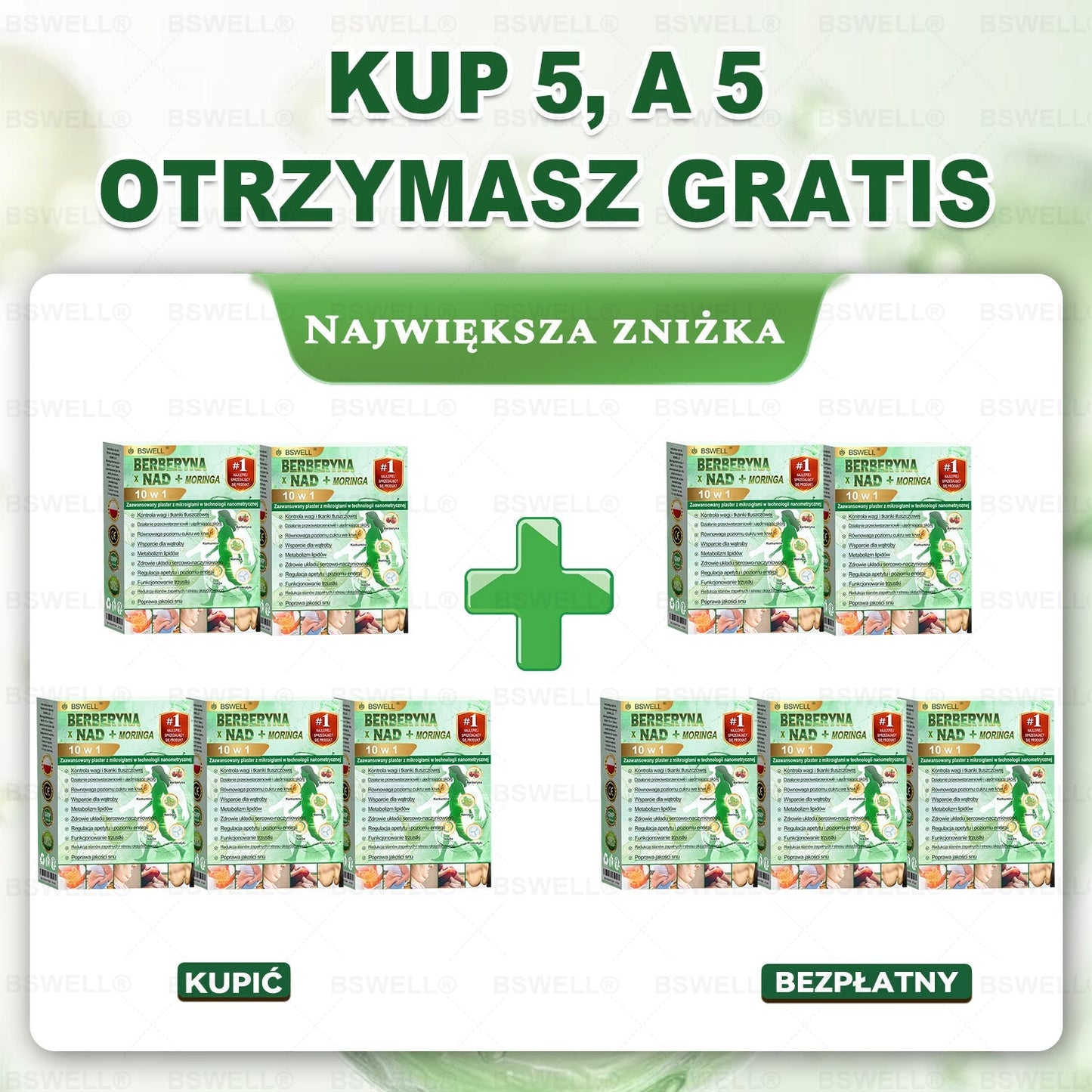 🍀🍀BSWELL® Nano mikroigłowy plaster wyszczuplający (Raz dziennie, efekty już po 28 dniach ✅ Wspiera odchudzanie, serce, cukrzycę, sen, jelita, stawy i więcej.