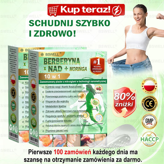 🍀BSWELL® Nano mikroigłowy plaster wyszczuplający (Raz dziennie, efekty już po 28 dniach ✅ Wspiera odchudzanie, serce, cukrzycę, sen, jelita, stawy i więcej.